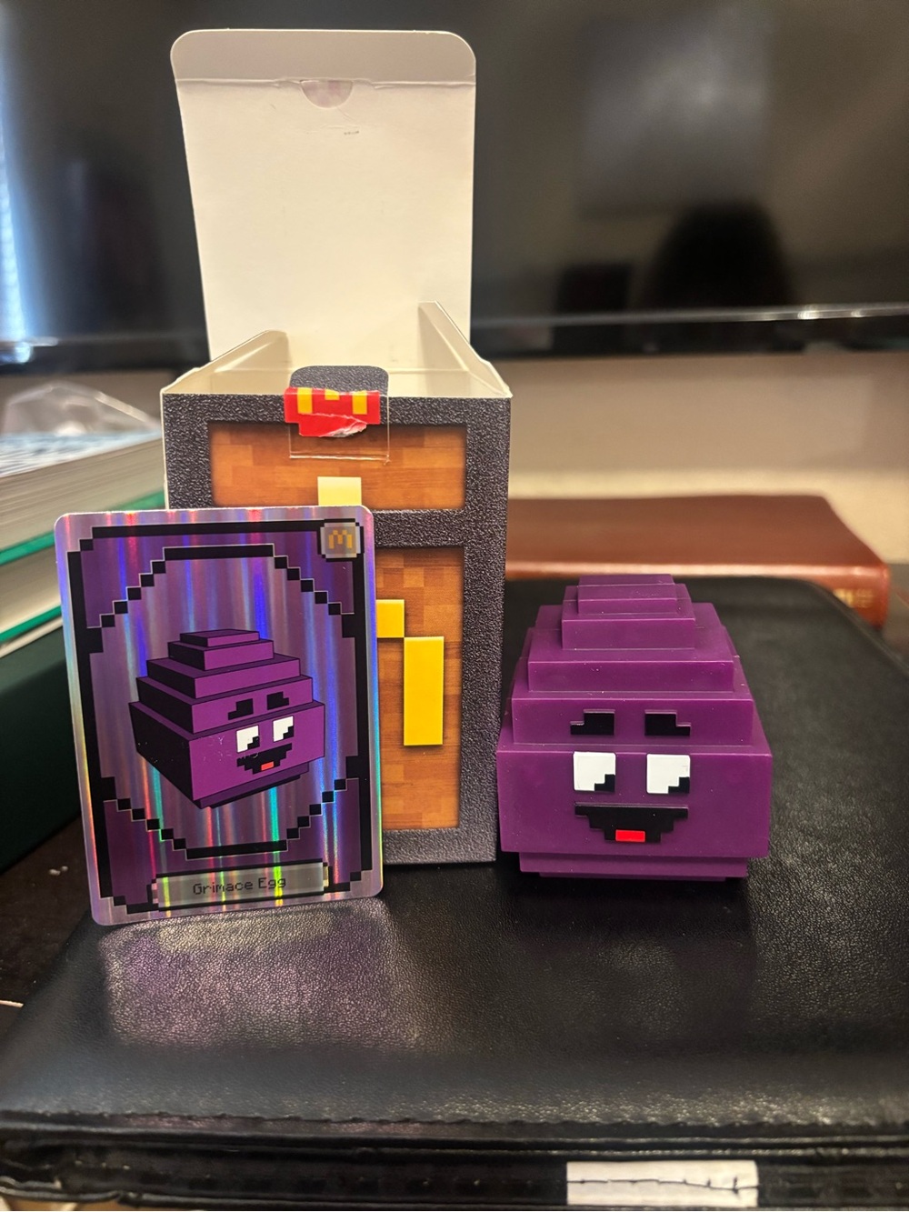 2025 McDonald's Minecraft Grimace Egg Happy Meal Toy Including The Working Code
